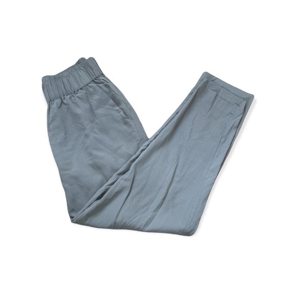 Grana Pull On Pants XS Short Petite XS PXS Gray Silk Lagenlook Straight Leg - Picture 2 of 9